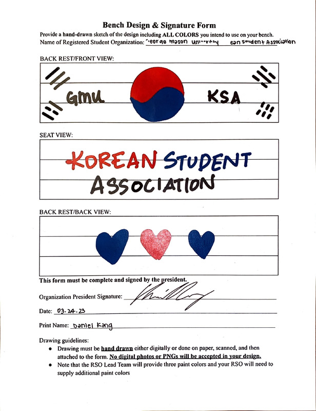 George Mason University Korean Student Association’s Bench Application