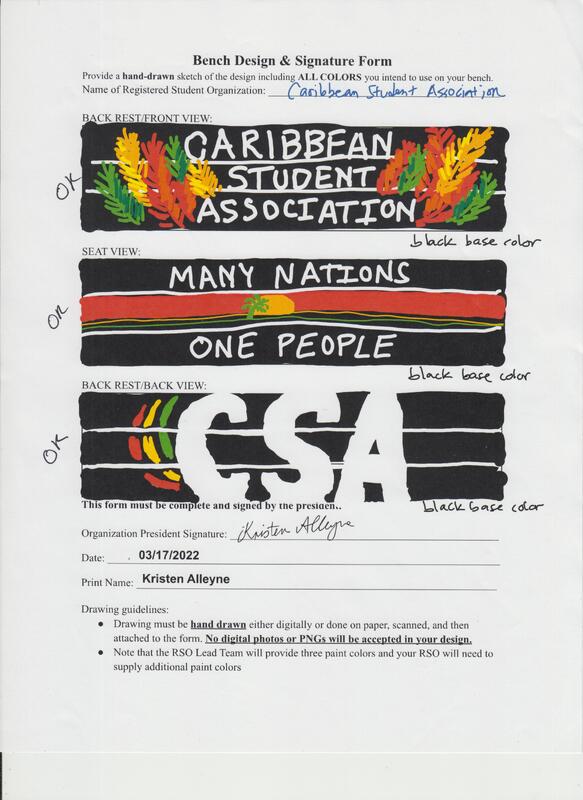 Caribbean Student Association Bench Application