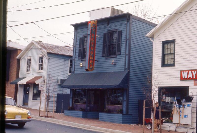 View of Main Street Historic Fairfax, 1980s.