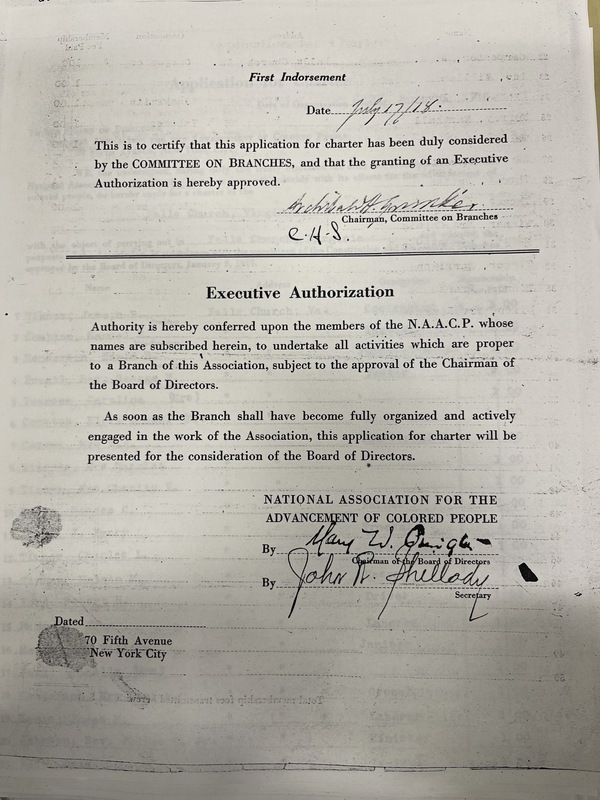 Executive Authorization for the Formation of the Falls Church Branch