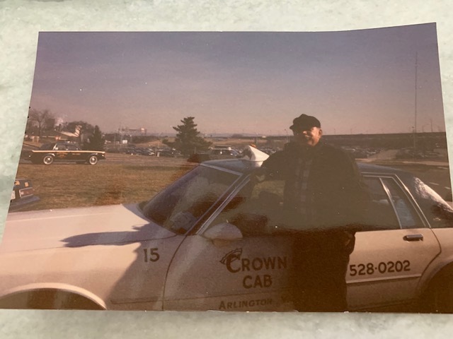 Hartman Reed with his cab in an undated photo (photo courtesy of Marguarite Reed Gooden)