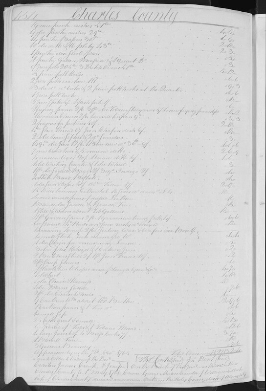 William Eilbeck Posthumous Inventory 6