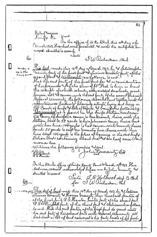 Fairfax Deed Book M-6 page 81