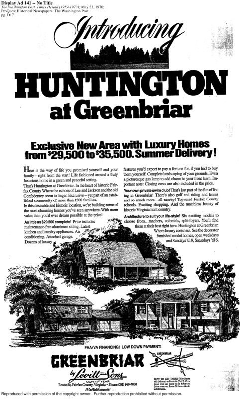 Introducing Huntington at Greenbriar