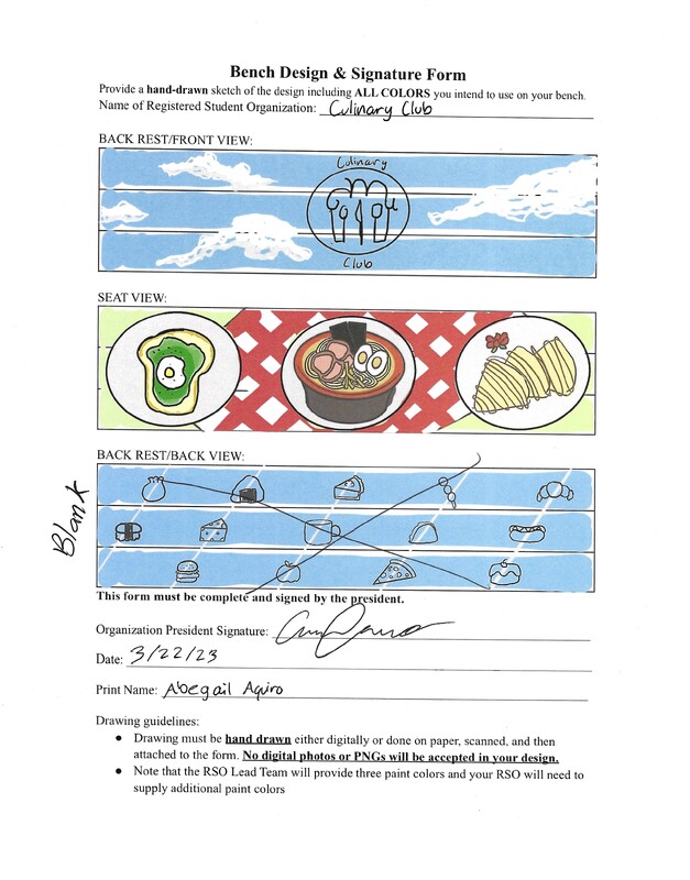 Culinary Club Bench Application