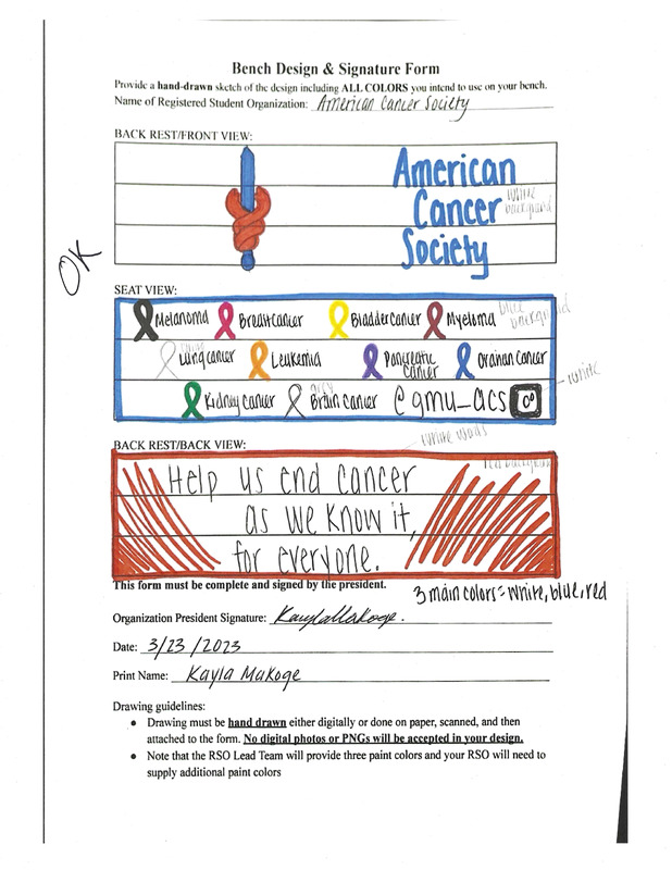 American Cancer Society Bench Application