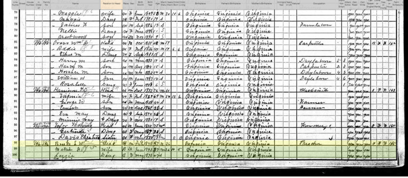 1900 census documentation