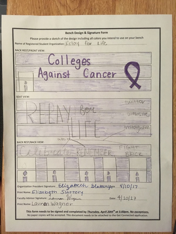Relay for Life Bench Application