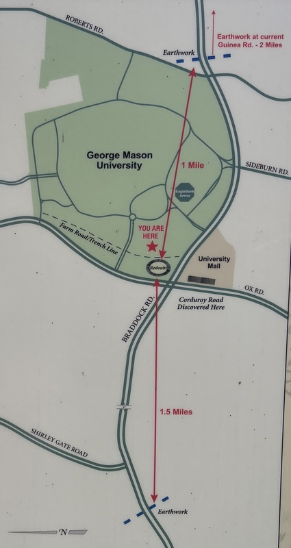 Map from Interpretive Sign at Farr's Redoubt