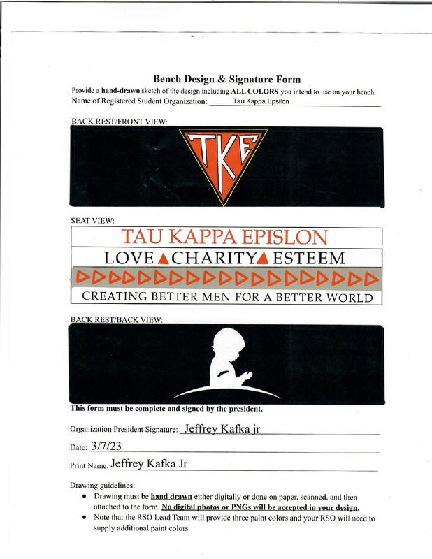 Tau Kappa Epsilon Bench Application