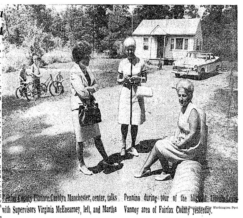 Fairfax City officials visit home in LLV home in 1971