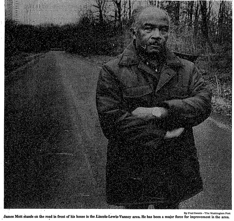 James Mott standing on dirt road in LLV in 1983