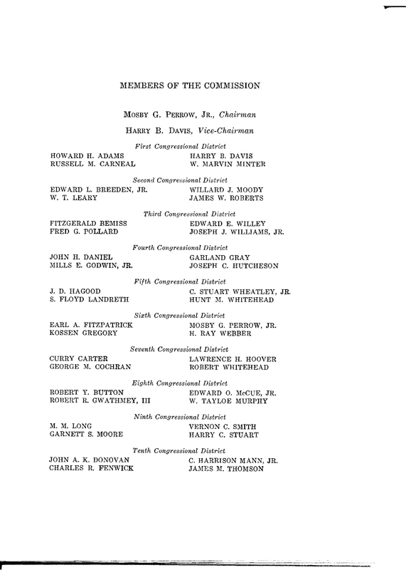 Members - Report of the Commission on Education (Perrow Commission)