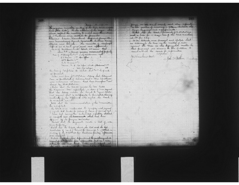 Nov 8, 1915 Town Council meeting minutes
