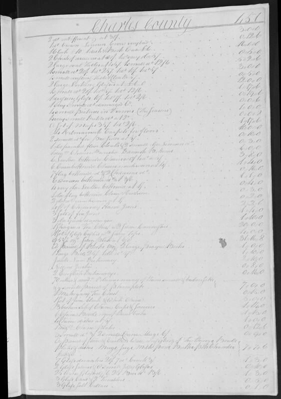 William Eilbeck Posthumous Inventory 3