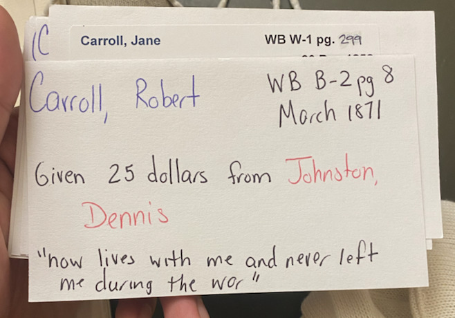 Dennis Johnston Slave Purchase