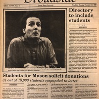 Students for Mason solicit donations: 31 out of 18,000 students responded to letter