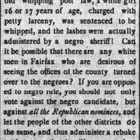 Excerpt from Fairfax Herald, Volume 7, Number 51.