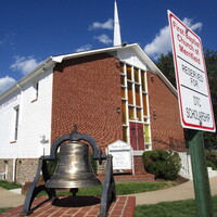Exterior of the First Baptist Church of Merrifield in Virginia in the present day.