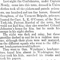 Raid Upon Fairfax Courthouse