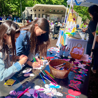 Youth butterfly mural