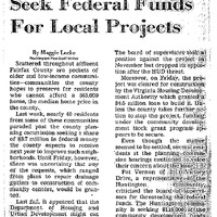 Fairfax Citizens Seek Federal Funding