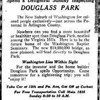 Ad for Progressive Colored People in Douglass Park