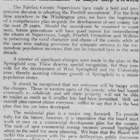 Excerpt of the Springfield Independent entitled "The Freehill Amendment" circa 1956.