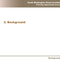 South Washington Street Corridor Planning Opportunity Area 2 "2. Background"