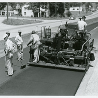 View of US 211 under construction in 1953 in Fairfax.