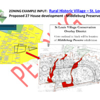 LCPC Rural Historic Village – St. Louis Proposed 27 House development - Middleburg Preserve