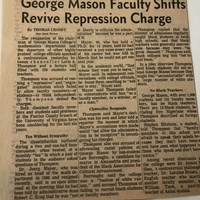 George Mason Faculty Shifts Revive Repression Charge