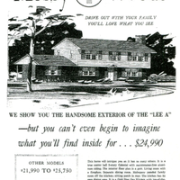 A illustrated advertisement for Mosby Woods circa 1960s. 