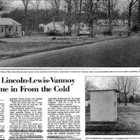 Washington Post coverage of delayed steps to modernize the Lincoln-Lewis-Vannoy neighborhood, 1982.