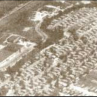 Aerial Image of Temple Trailer Village, 1953.
