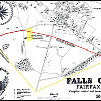 Map showing 1880s boundary changes that removed Black neighborhoods from Falls Church and “retroceded” them to Fairfax County.