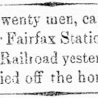 Mosby's Capture of Wagon Train Near Fairfax Station