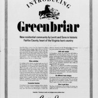 Greenbriar Ad 1966