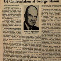 Faculty Dissent, Race Policy Focus of Confrontation at George Mason