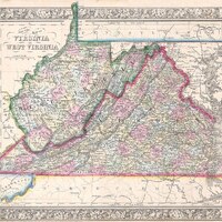 1864 Map of WV and VA Border